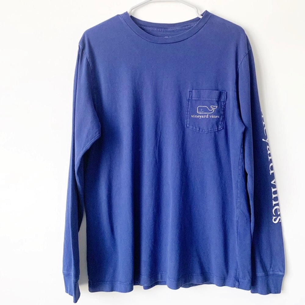 VINEYARD VINES LONG SLEEVE ROYAL BLUE SHIRT